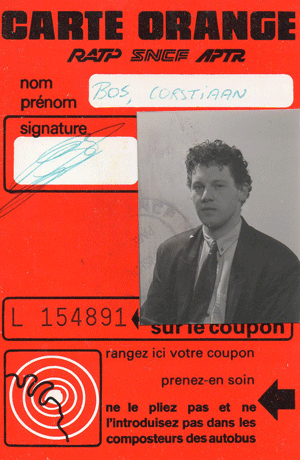 Corstiaan en Paris, 1988