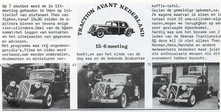 Citron Traction Avant 15 SIX 40